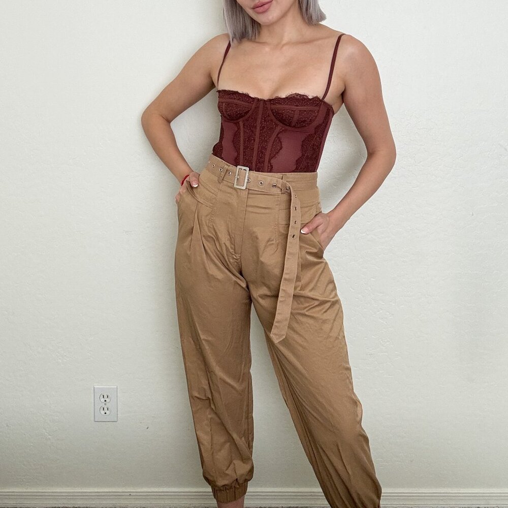 Skylar and Madison Khaki Jogger Pants Size Medium